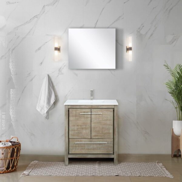 Lafarre 30" Rustic Acacia Bathroom Vanity