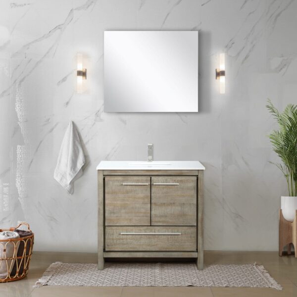 Lafarre 36" Rustic Acacia Bathroom Vanity