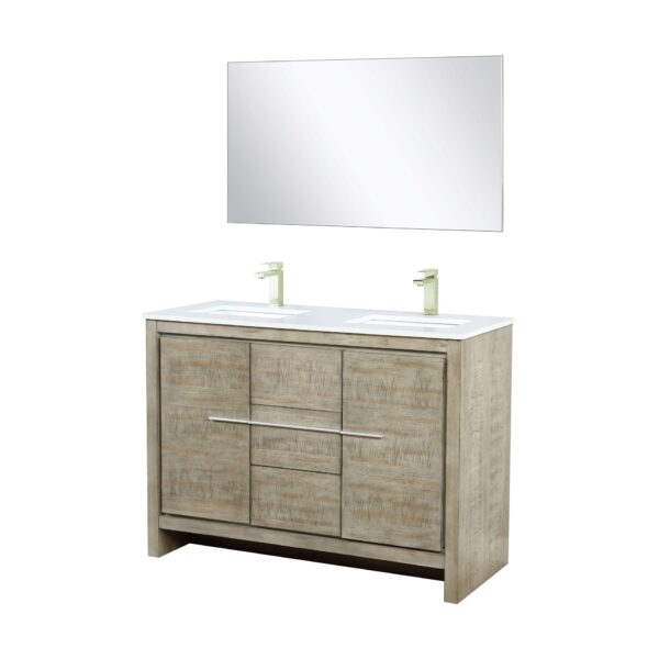 Lafarre 48" Rustic Acacia Double Bathroom Vanity - Image 4