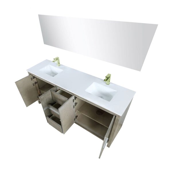 Lafarre 72" Rustic Acacia Double Bathroom Vanity - Image 3