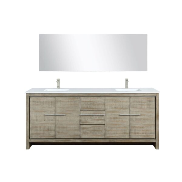 Lafarre 80" Rustic Acacia Double Bathroom Vanity - Image 4