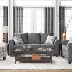 1254 BROWN PU SOFA