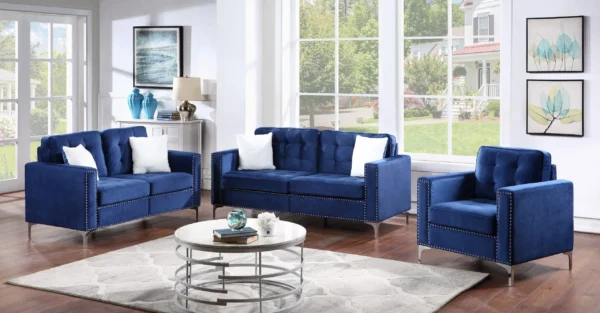1403 BLUE VELVET SOFA