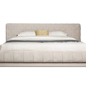 Modrest Concord - Modern Light Grey Velvet Bed