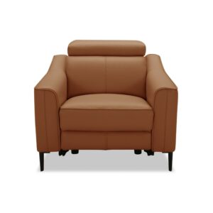 Divani Casa Eden - Modern Camel Leather Recliner Chair