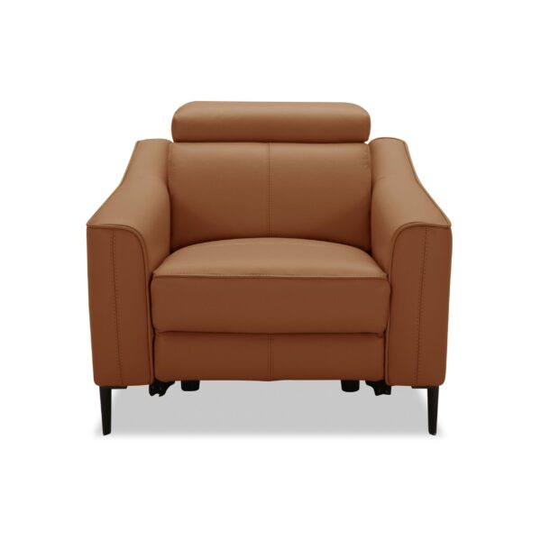 Divani Casa Eden - Modern Camel Leather Recliner Chair