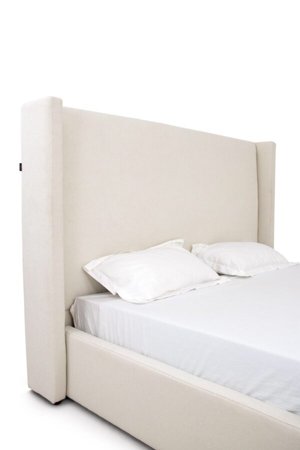 Modrest Byrne - Modern Off White Fabric Bed - Image 2