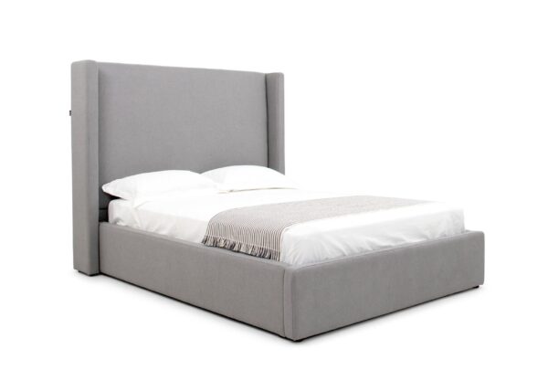 Modrest Byrne - Modern Grey Fabric Bed - Image 5