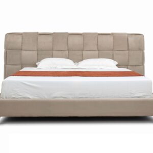 Modrest McKamey - Modern Beige Fabric Bed