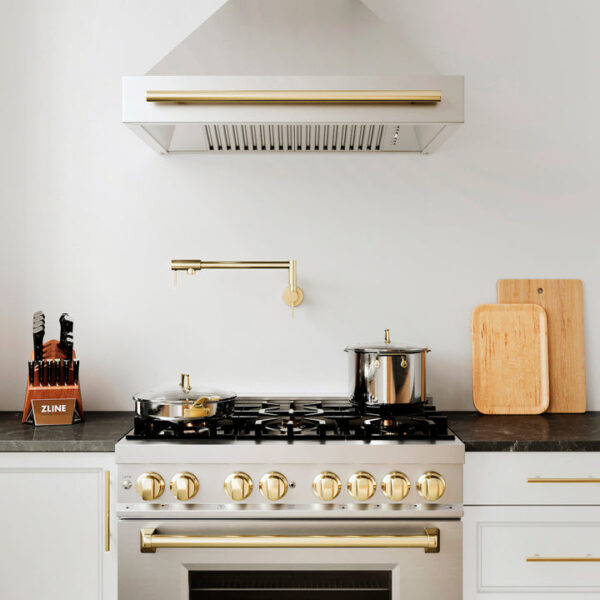 36 in. ZLINE Autograph Edition Stainless Steel Range Hood with Stainless Steel Shell and Handle (8654STZ-36) - Image 10