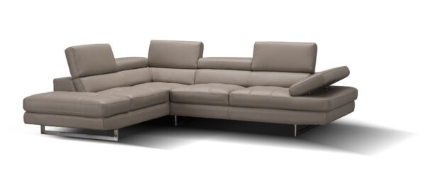 A761 Italian Leather Sectional Peanut In Left hand Facing - Image 2