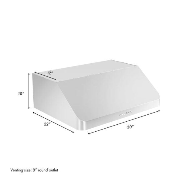 ZLINE Alpine Series Ducted Under Cabinet Range Hood in Stainless Steel (ALP10UC) - Image 5