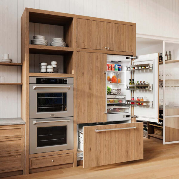 ZLINE 36 in. 19.6 cu. Ft. Panel Ready Built-In 3-Door French Door Refrigerator with Internal Water and Ice Dispenser (RBIV-36) - Image 18