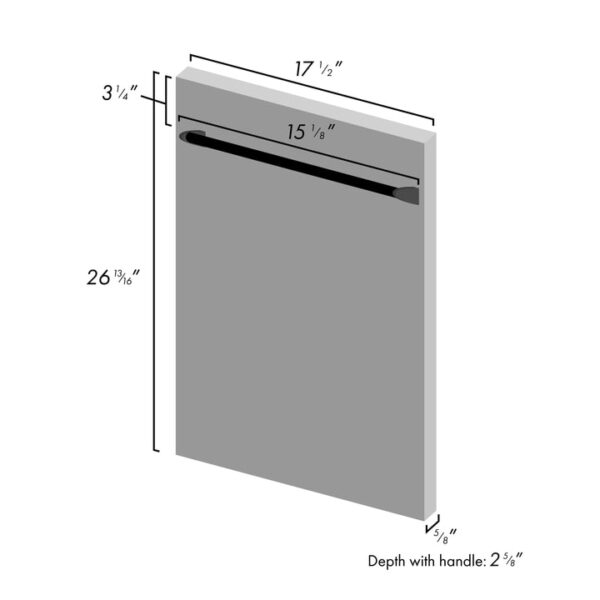 ZLINE 18 in. Compact Top Control Dishwasher with Stainless Steel Panel and Traditional Handle, 52dBa (DW-304-H-18) - Image 2