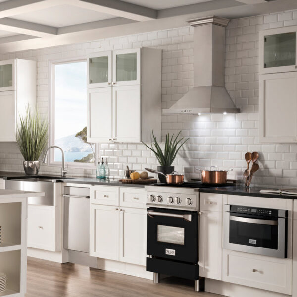 ZLINE 24 In. 2.8 cu. ft. Induction Range with a 3 Element Stove and Electric Oven in Stainless Steel with Black Matte Door (RAIND-BLM-24) - Image 14