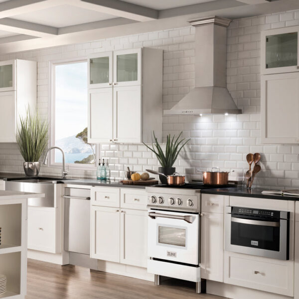 ZLINE 24 IN. 2.8 cu. ft. Induction Range with a 3 Element Stove and Electric Oven in Stainless Steel with White Matte Door(RAIND-WM-24) - Image 7