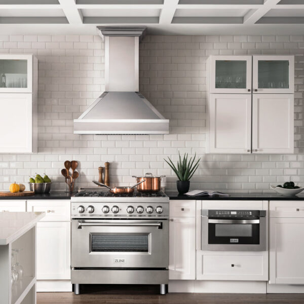 ZLINE 36 in. Dual Fuel Range with Gas Stove and Electric Oven in Stainless Steel with Brass Burners (RA-BR-36) - Image 17