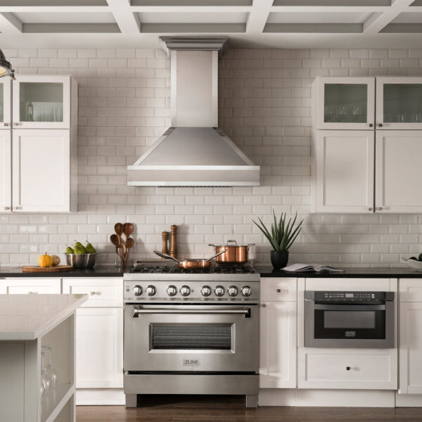 ZLINE Designer Series Wall Mount Range Hood in Fingerprint Resistant Stainless Steel with Mirror Accents (655MR) - Image 10