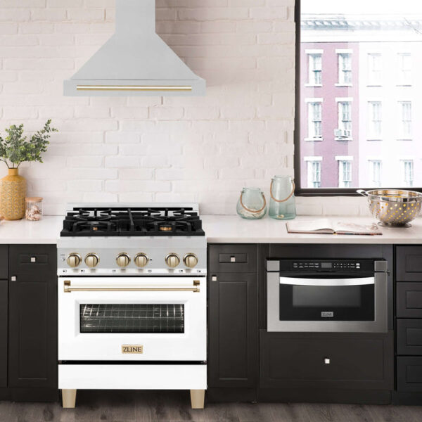 ZLINE 30 in. Autograph Edition Stainless Steel Range Hood with Stainless Steel Shell and Accents (KB4STZ-30) - Image 13
