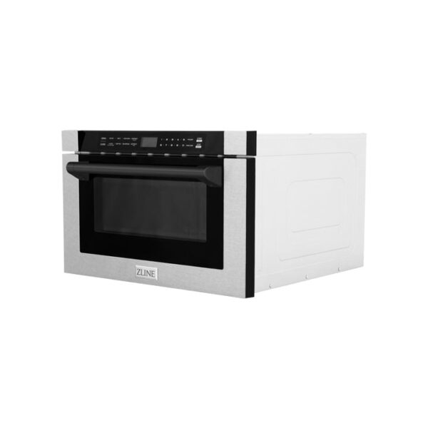 ZLINE 24 in. 1.2 cu. ft. Built-in Microwave Drawer with a Traditional Handle in Fingerprint Resistant Stainless Steel (MWD-1-SS-H) - Image 8