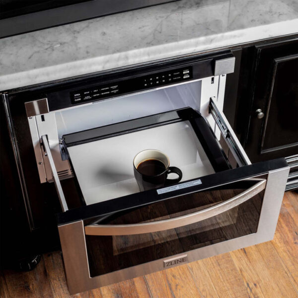 ZLINE 24 in. 1.2 cu. ft. Stainless Steel Built-in Microwave Drawer (MWD-1) - Image 5