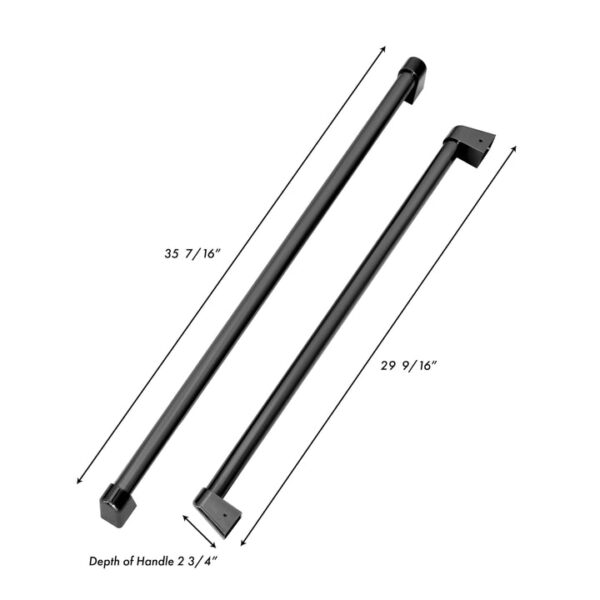 Panels & Handles Only- ZLINE 60 in. Refrigerator Panels in Black Stainless Steel for a 60 in. Built-in Refrigerator (RPBIV-BS-60) - Image 2