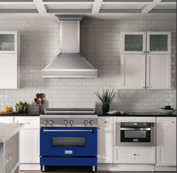 ZLINE 36 in. 4.6 cu. ft. Induction Range with a 4 Element Stove and Electric Oven with Blue Matte Door (RAIND-BM-36) - Image 9