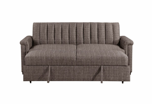 U0201 BROWN PULL OUT SOFA BED - Image 3