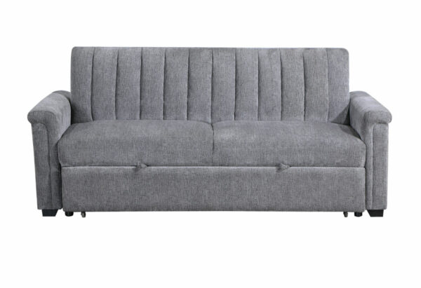 U0201 DARK GREY PULL OUT SOFA