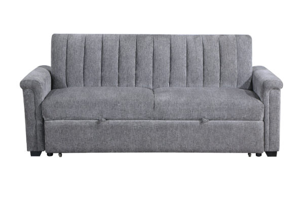 U0201 DARK GREY PULL OUT SOFA - Image 3