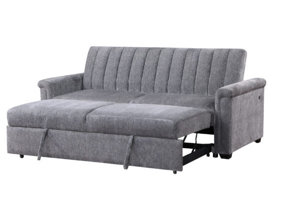 U0201 DARK GREY PULL OUT SOFA - Image 5