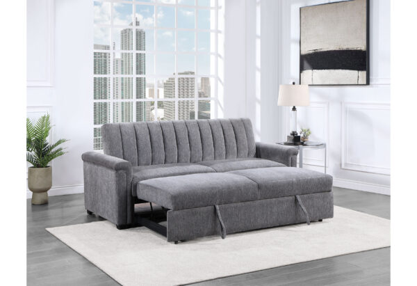 U0201 DARK GREY PULL OUT SOFA - Image 2