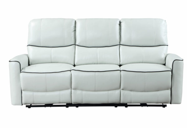 U1790 LIGHT GREY POWER RECLINING SOFA / POWER CONSOLE RECLINING LOVESEAT - Image 4