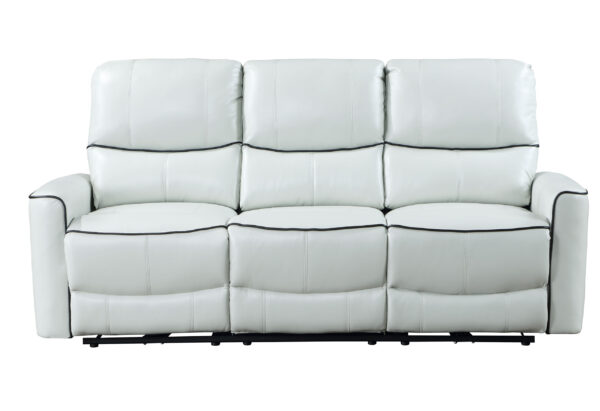U1790 LIGHT GREY POWER RECLINING SOFA / POWER CONSOLE RECLINING LOVESEAT - Image 3
