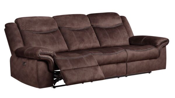 U2200 DOMINO COFFEE POWER RECLINING SOFA/POWER CONSOLE RECLINING LOVESEAT WITH POWER SWITCH - Image 8