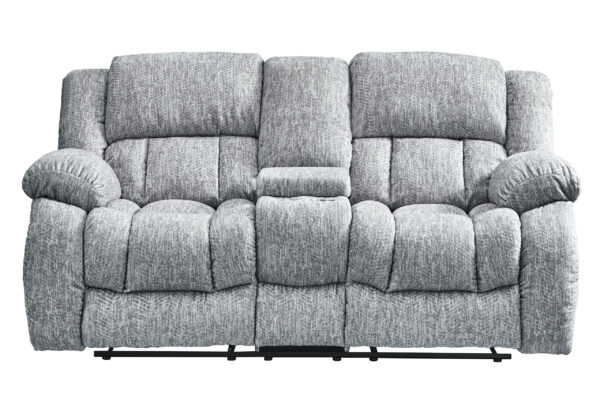 U250 GREY RECLINING SOFA/CONSOLE RECLINING LOVESEAT/GLIDER RECLINER - Image 8