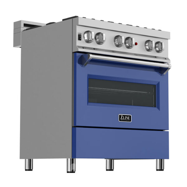 ZLINE 30 in. 4.0 cu. ft. Dual Fuel Range with Gas Stove and Electric Oven in All Fingerprint Resistant Stainless Steel with Brass Burners (RAS-SN-BR-30) - Image 17