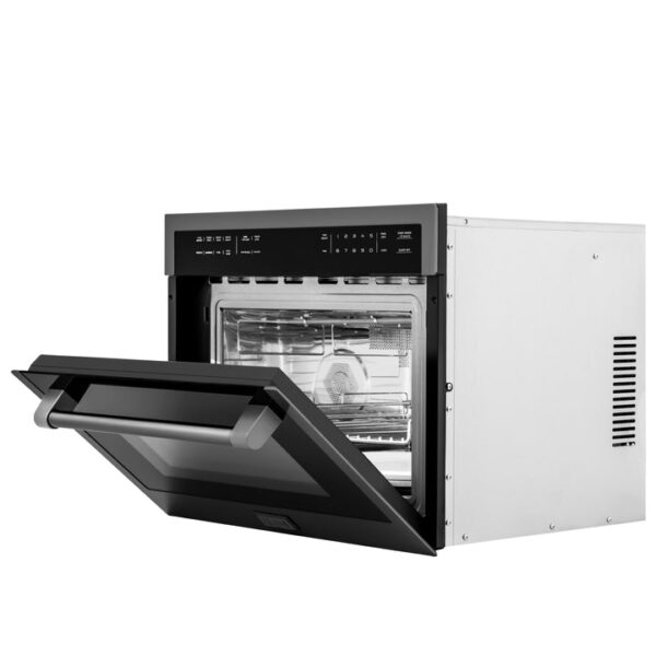 ZLINE 24 in. Black Stainless Steel Built-in Convection Microwave Oven with Speed and Sensor Cooking (MWO-24-BS) - Image 10