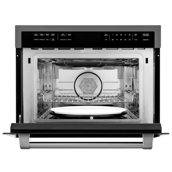 ZLINE 24 in. Black Stainless Steel Built-in Convection Microwave Oven with Speed and Sensor Cooking (MWO-24-BS) - Image 11
