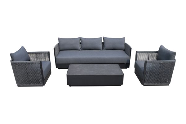 Renava Bali - Outdoor Black and Grey Sofa Set - Image 2