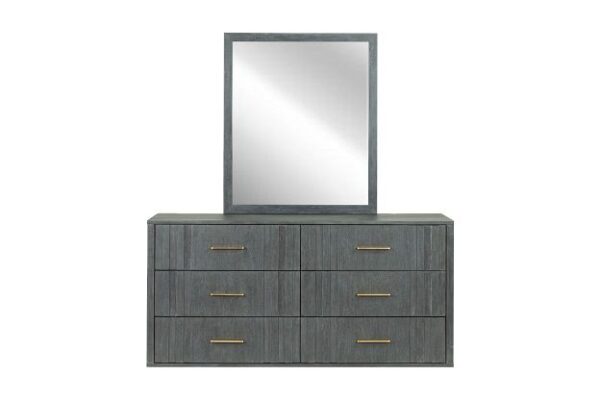Modrest Manchester- Contemporary Dark Grey Mirror - Image 2