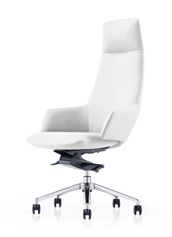 Modrest Gates - Modern White High Back Executive Office Chair - Image 2