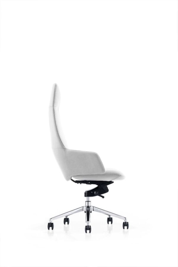 Modrest Gates - Modern White High Back Executive Office Chair - Image 3