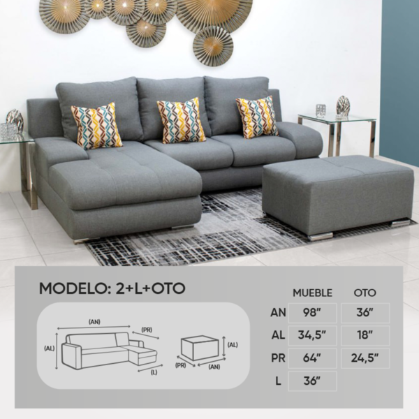 Louret 2+L modular furniture - Image 4