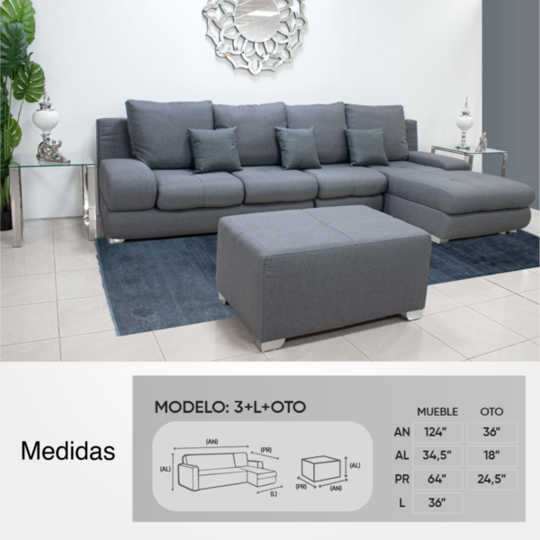 Louret 3+L modular furniture - Image 3