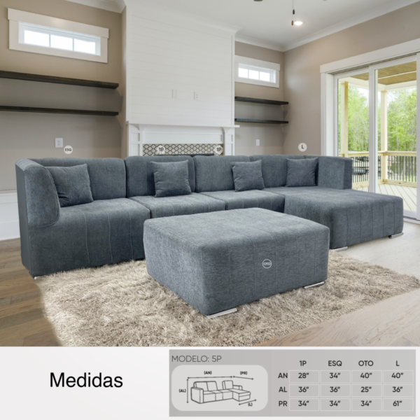Monaco Modular Furniture 5 Pieces - Image 3