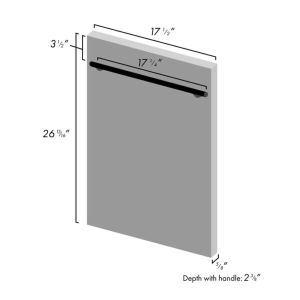 ZLINE 18 in. Compact Top Control Dishwasher with Stainless Steel Panel and Modern Style Handle, 52 dBa (DW-304-18) - Image 4