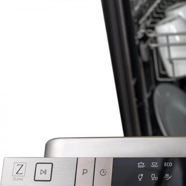 ZLINE 18 in. Compact Top Control Dishwasher with Stainless Steel Panel and Modern Style Handle, 52 dBa (DW-304-18) - Image 8