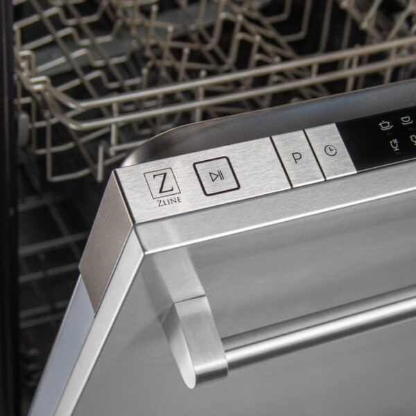 ZLINE 24 in. Top Control Dishwasher with Stainless Steel Panel and Traditional Style Handle, 52dBa (DW-304-H-24) - Image 10