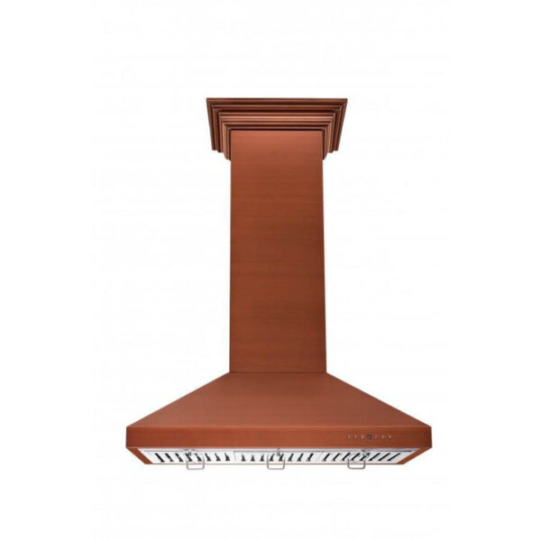 ZLINE 36 in. Designer Series Copper Island Mount Range Hood (8KL3iC-36) - Image 5